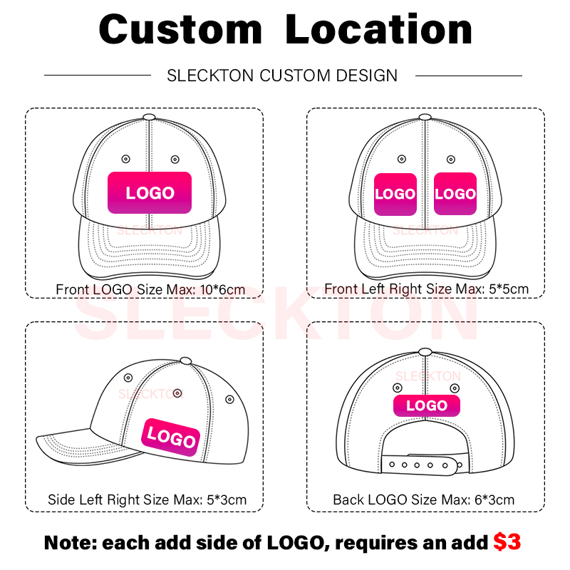 SLECKTON topi bisbol kustom to - Embroidery Design Logo ulasan dan harga