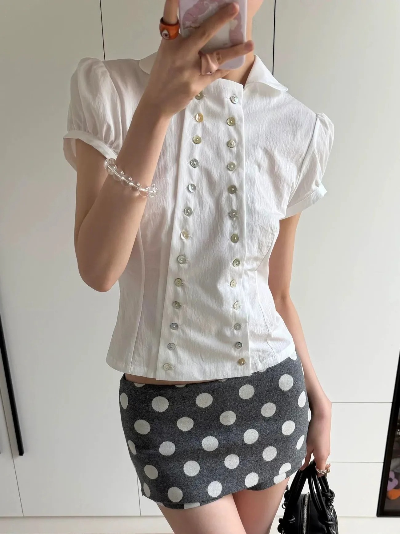 Blus Kerah Peter Pan Estetika  - Embroidery Online ulasan dan harga